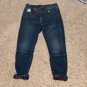 Jcrew men’s 32” insulated jeans